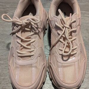 Women’s Pink Chunky Lace-Up Sneakers ASOS Design